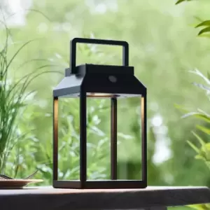 Image of Vogue Jaylen 25cm Outdoor Solar USB Table Light Black
