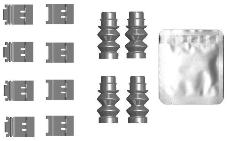 Image of Brake pad fitting kit TEXTAR 82556800