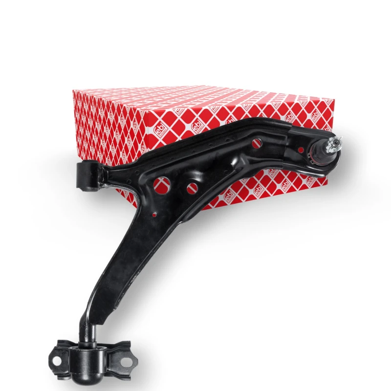 Image of FEBI BILSTEIN 14149 Suspension arm Control Arm, Sheet Steel, Lower, with ball joint, with crown nut and split pin Sheet Steel Track Control Arm (273)