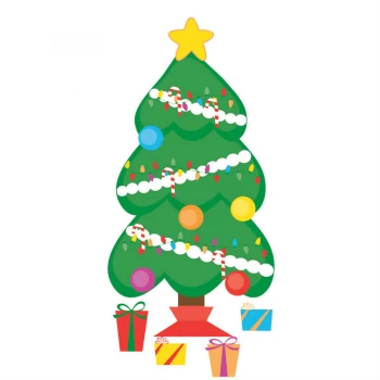 Image of Fine Decor Wall Pops Christmas Tree Wall Sticker