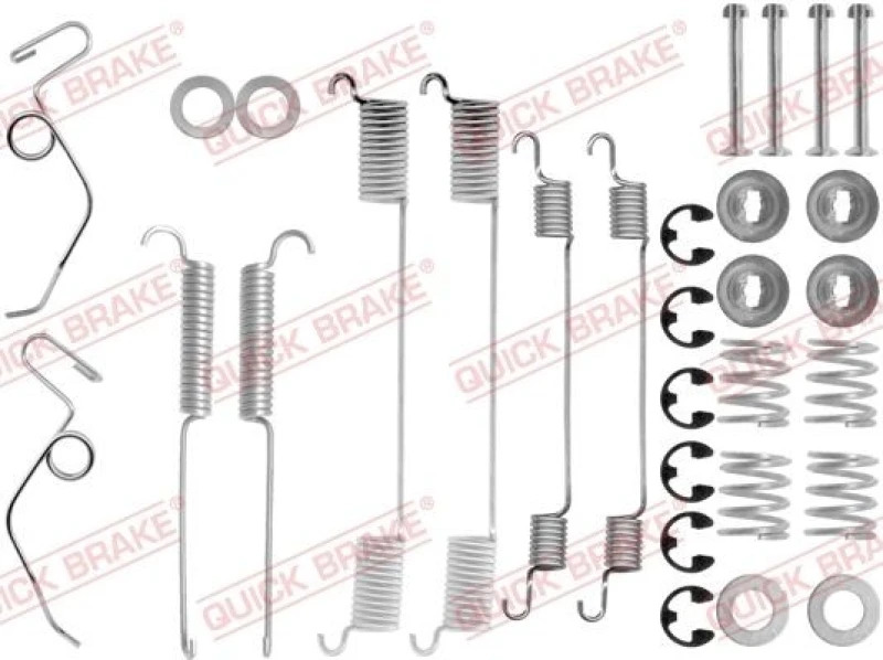 Image of QUICK BRAKE Brake shoe fitting kit QUICK BRAKE 105-0642
