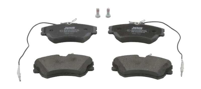 Image of JURID 571922J Brake pad set incl. wear warning contact, with accessories Brake Pad Set,disc brake (402)