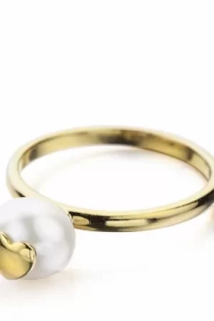 Image of Shimla Jewellery Ring With Heart Fresh Water Pearl JEWEL SH641