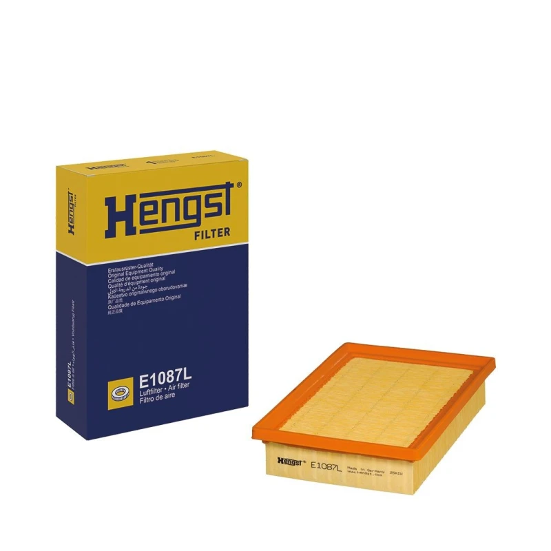 Image of HENGST FILTER E1087L Air filter Filter Insert Air Filter (8)