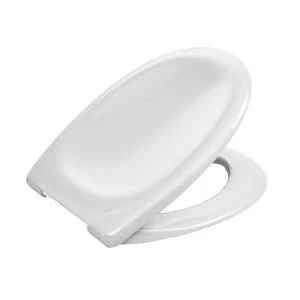 image of Cooke Lewis Perdita White Soft close Toilet seat