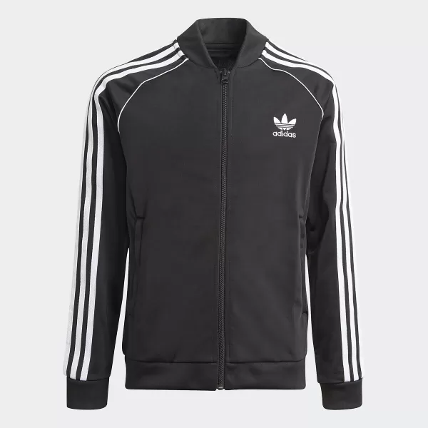 Image of Adidas SST Track Top Jacket Jacket Black white