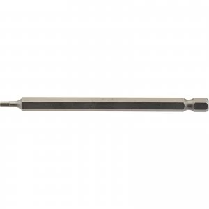 image of Draper Hex Screwdriver Bit Hex 2.5mm 100mm Pack of 1