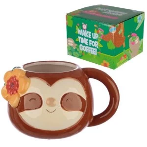 Image of Ceramic Novelty Sloth Shaped Mug