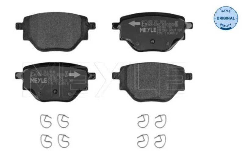 Image of Brake pad set MEYLE 025 261 9518