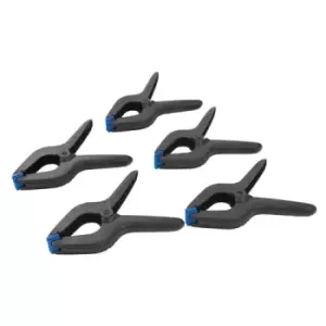 Image of Silverline Spring Clamps 5pk - 200mm Length / 100mm Jaw