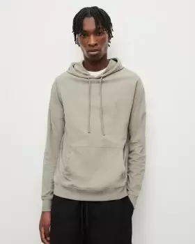 Image of AllSaints Brace Brushed Cotton Pullover Hoodie