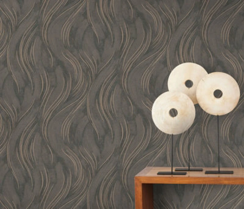 Image of Erismann Opus Piano Structured Vinyl Wallpaper - Brown