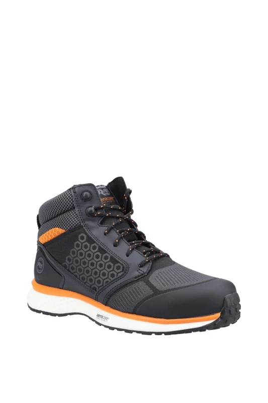 Image of Timberland Pro Mens Reaxion Mid Composite Safety Boot in Black Size: 6 Black Male 6