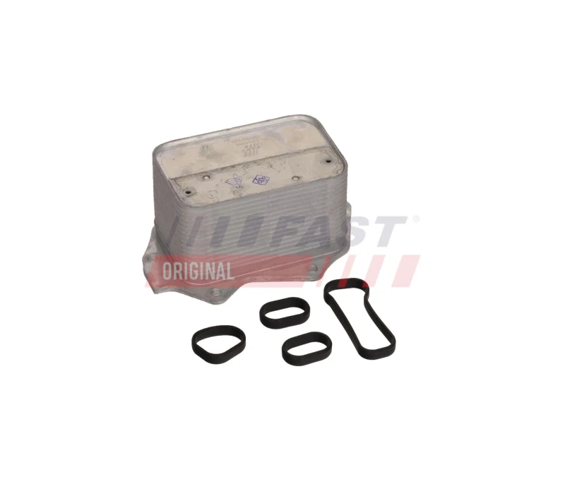 Image of FAST FT04689 Oil Cooler with gaskets/seals Aluminium Oil Cooler,engine oil (469)