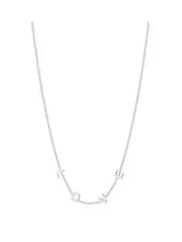 image of Simply Silver Sterling Silver 925 Love Initial Necklace