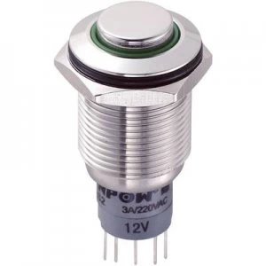 Image of TRU COMPONENTS LAS2GQH 11ZEG12VSP Tamper proof pushbutton 250 V AC 3 A 1 x OnOn latch