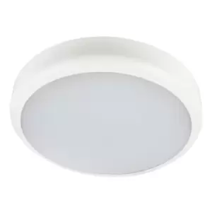 Image of Electralite Hale LED Emergency Bulkhead 14W Cool White Opal and White