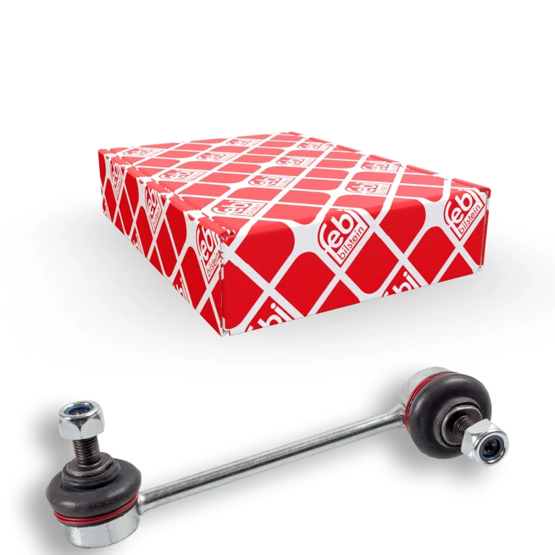 Image of FEBI BILSTEIN 41188 Anti-roll bar link with nuts Steel Link Stabiliser (3229)