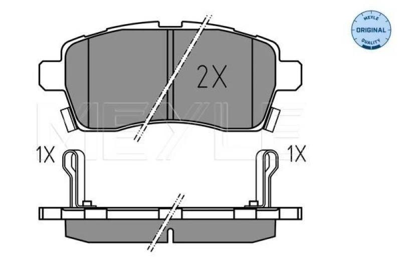 Image of Brake pad set MEYLE 025 228 5015