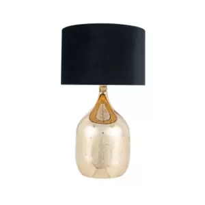 Image of Champagne Gold Glass Dual Light Table lamp