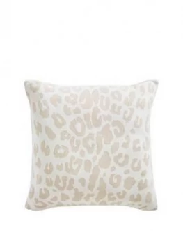 Image of Tess Daly Leopard Knit Cushion