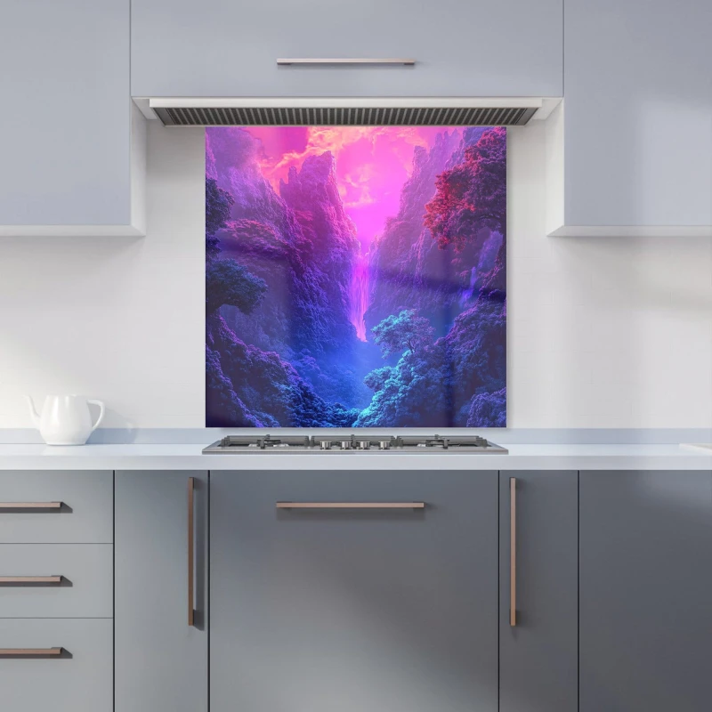 Image of Designer Kitchen Splashbacks Elena Sable: 00025 Kitchen Splashback Size: 600mm x 750mm Multicolor Unisex 600mm x 750mm