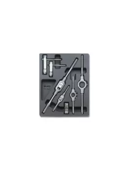 Beta Tools T273 7pc Tap Wrench and Die Holder Set in Hard Tray for Roller Cabs