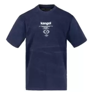 Image of Kangol Wash T Shirt Mens - Blue