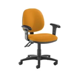 Image of Dams MTO Jota Medium Back PCB Operators Chair with Adjustable Arms - Costa Blue