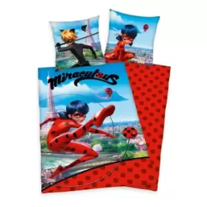 Image of Miraculous Duvet Set Marinette 135 x 200cm / 80 x 80 cm