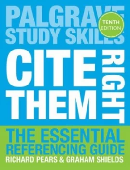 Image of Cite Them Right by Richard Pears Book