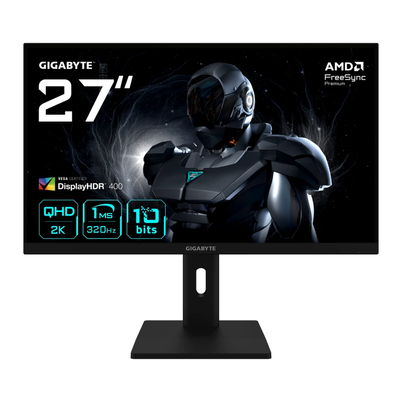 Image of Gigabyte G27Q3 272K QHD Gaming Monitor - 2560 x 1440. 320Hz. 1ms. 35