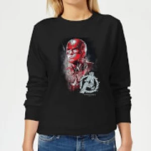 Image of Avengers Endgame Captain America Brushed Womens Sweatshirt - Black - M