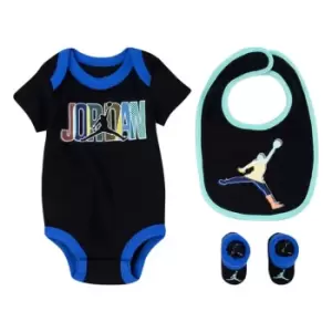 Image of Air Jordan 3Pc Set Bb99 - Black