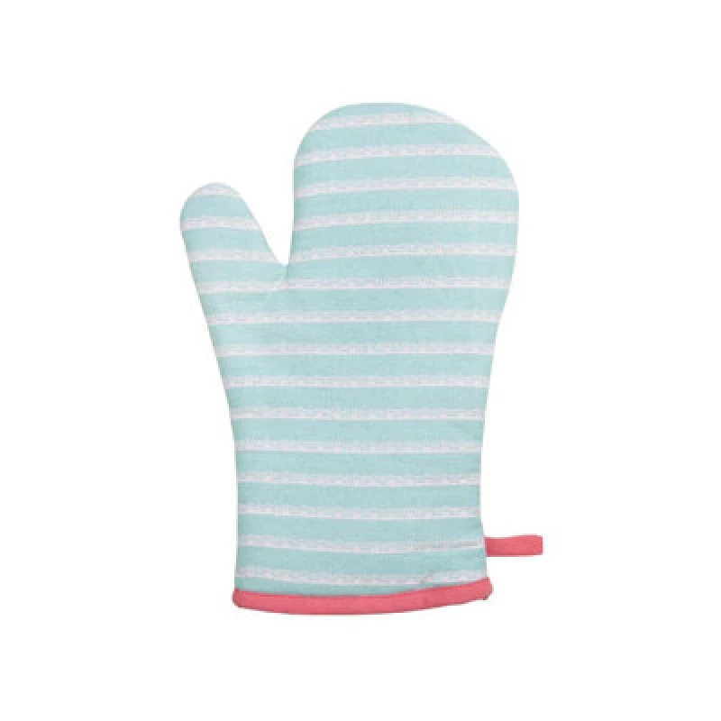 Image of Premier Housewares Amelie Single Oven Glove Quilted and Heat Resistant Blue