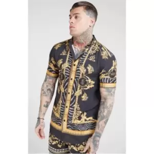 image of SikSilk Resort Shirt - Black