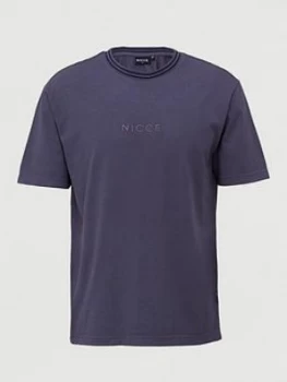 Image of Nicce Melrose Oversized T-Shirt - Coal, Coal, Size XL, Men