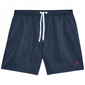 image of Jack Wills Blakeshall Mid-Length Plain Swim Short - Navy