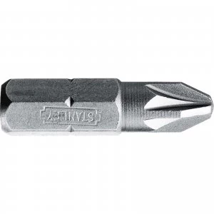 image of Stanley Pozi Screwdriver Bit PZ2 25mm Pack of 25