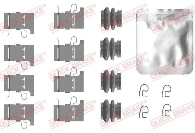 Image of QUICK BRAKE Brake pad fitting kit QUICK BRAKE 109-0084