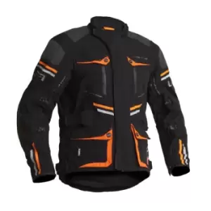 image of Lindstrands Textile Jacket Sunne Black Orange 52