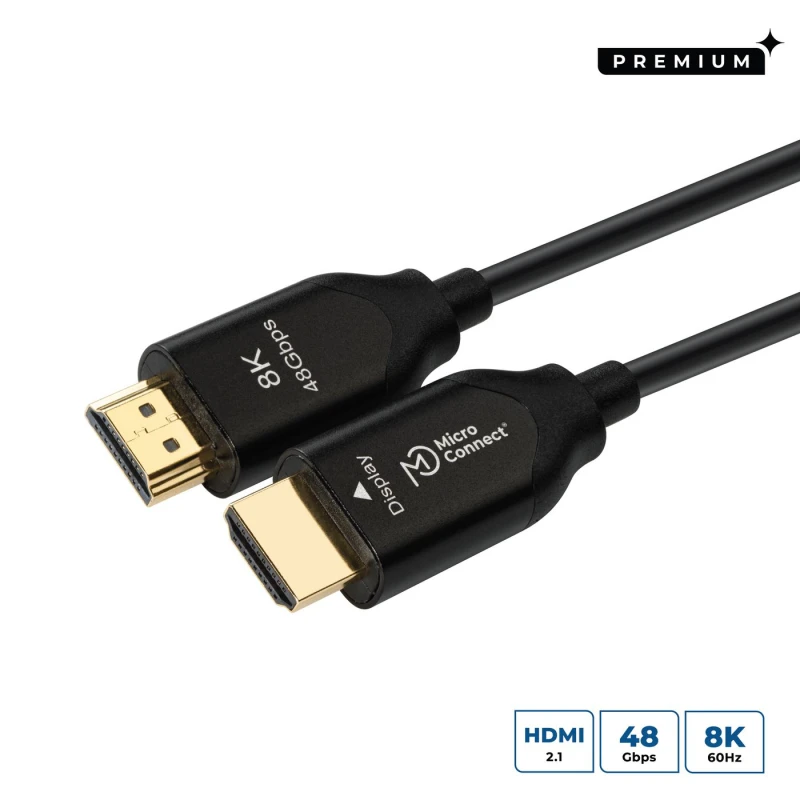 Image of Microconnect HDM191925V2.1OP HDMI cable 25 m HDMI Type A (Standard) Bl