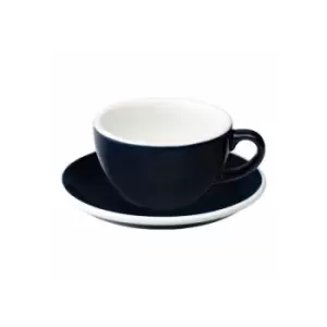 image of Cappuccino cup with a saucer Loveramics Egg Denim, 200ml