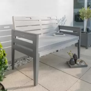 Image of Florenity Grigio 2 Seat Bench - Grey