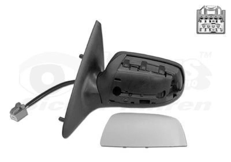 Image of VAN WEZEL Wing mirror VAN WEZEL 1829817