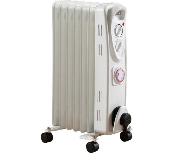 image of Daewoo HEA1894GE Portable Oil-Filled Radiator - White