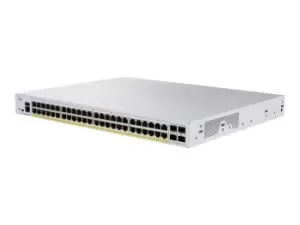 image of Cisco CBS350-48FP-4G-EU Network Switch Managed L2/L3 Gigabit Ethernet (10/100/1000) Silver (CBS350-48FP-4G-EU)