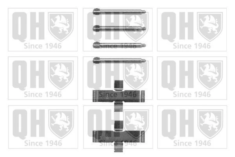 Image of QUINTON HAZELL Brake pad fitting kit QUINTON HAZELL BFK701