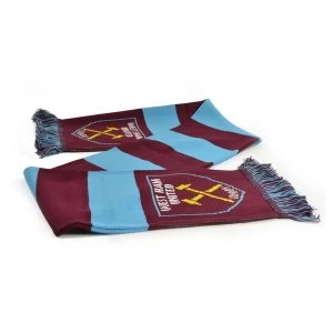 Image of West Ham Jacquard Bar Scarf