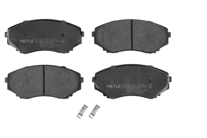 Image of MEYLE 025 235 1516/W Brake pad set Front Axle, with acoustic wear warning, Original Quality, with anti-squeak plate Brake Pad Set,disc brake (402)